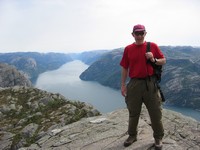 Preikestolen, view down Lyesefjorden