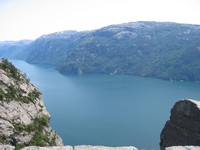 Overlooking Lysefjorden