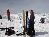 Sue on Baldy