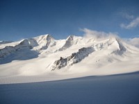 View from Finsteraarhorn hut