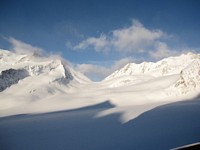 View from Finsteraarhorn hut